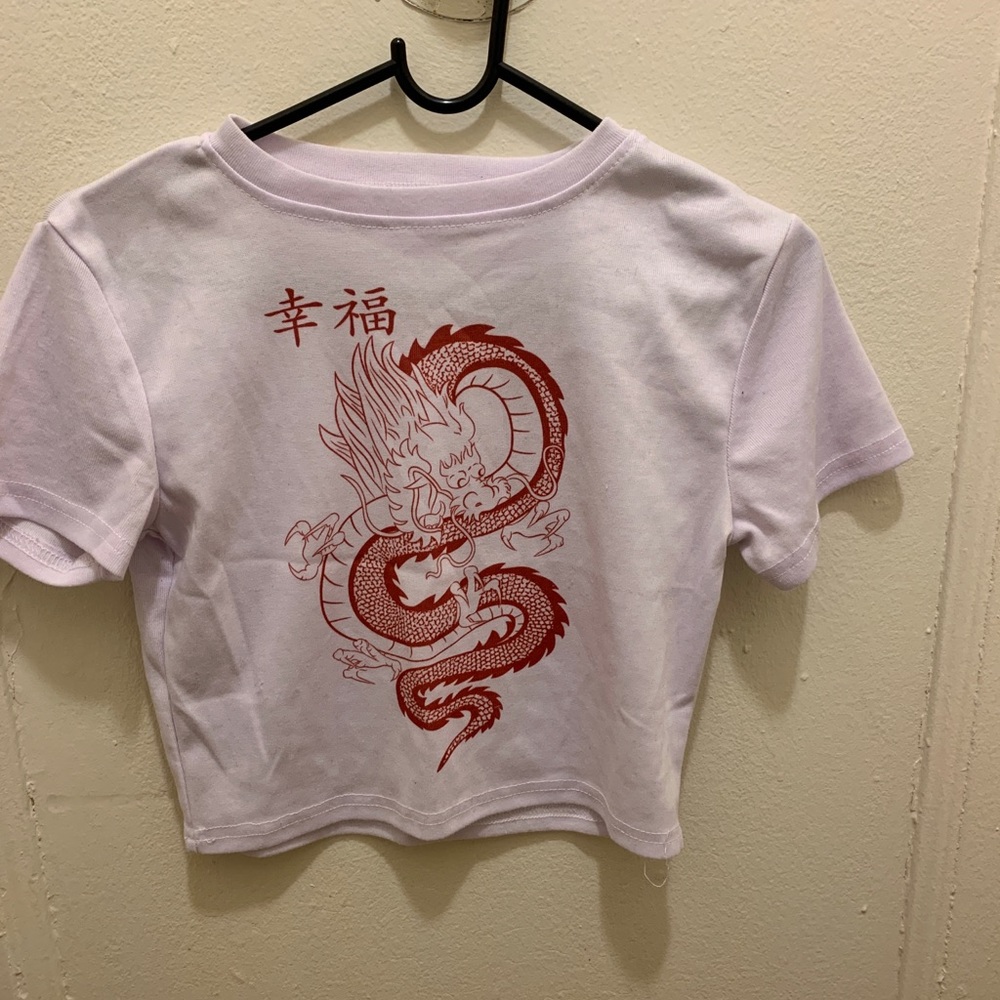 Dragon crop shirt